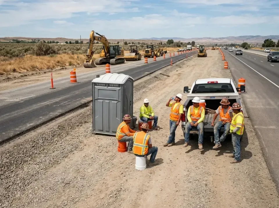 highway-road-construction-crew-007 — frequently asked questions, Porta Potty and Restroom Rentals in Lamont, CA